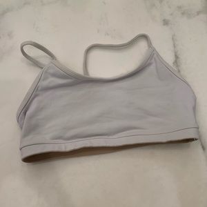 WHITE LULULEMON BRA